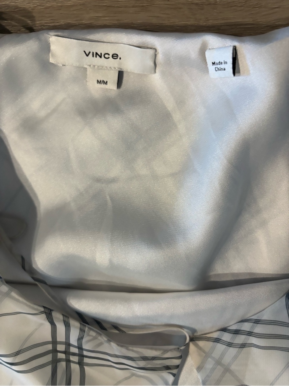 Vince. Dress Sleeveless Sheer Plaid Mini Dress MSRP $498 - Picture 5 of 5